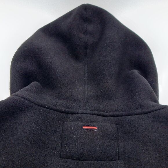 Fubu Collection Black Hoodie Mens Fleece Lined Full Zip Large Sleeve Pocket - Picture 12 of 12